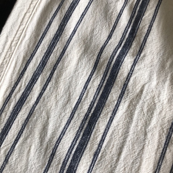 ROXY Oceanside Flare Striped Pants Size L Cotton Summer Surf Beach Vacation - Picture 16 of 16